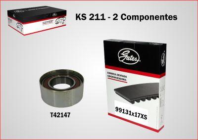 GATES KS211 - Kit de distribution droxauto.com