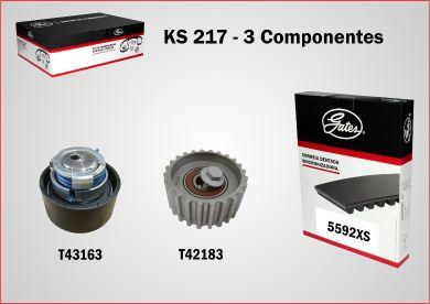 GATES KS217 - Kit de distribution droxauto.com
