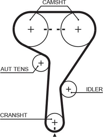 GATES T338 - Courroie de distribution droxauto.com