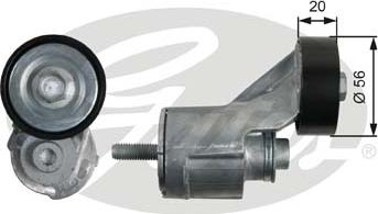 GATES T39192 - Tendeur de courroie, courroie trapézoïdale à nervures droxauto.com