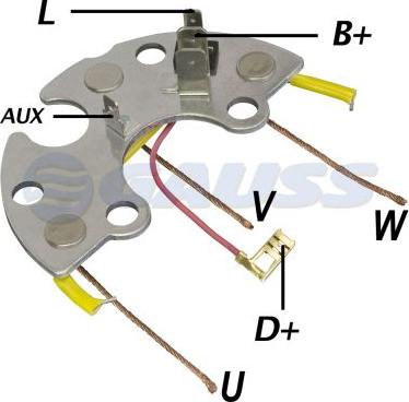 GAUSS GA1522 - Pont de diodes, alternateur droxauto.com
