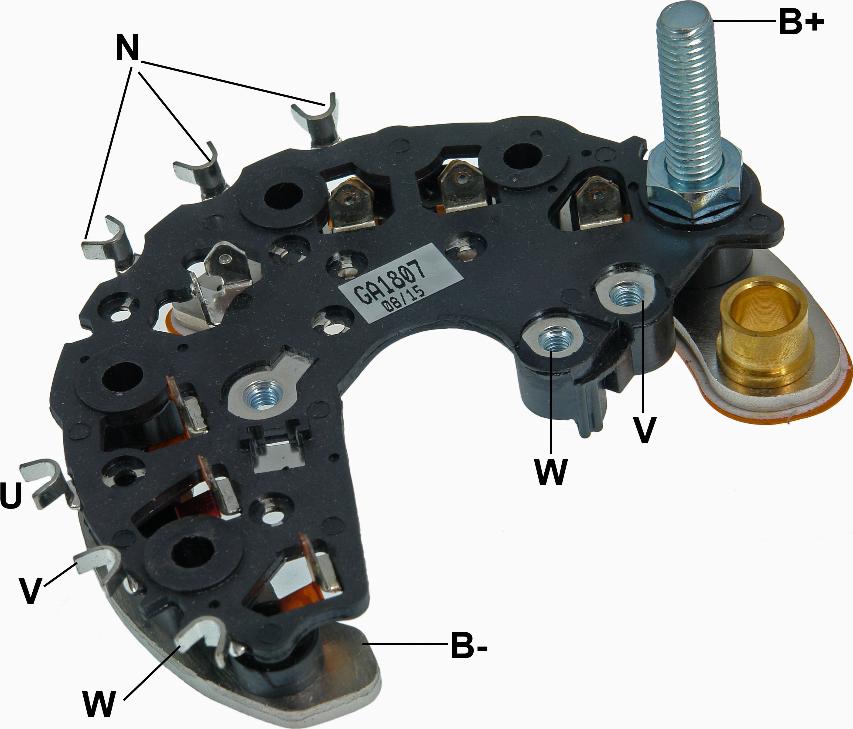 GAUSS GA1807 - Pont de diodes, alternateur droxauto.com