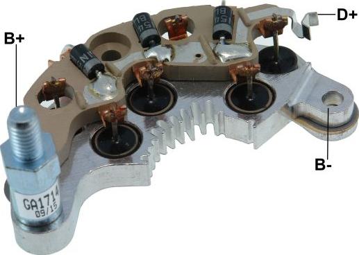 GAUSS GA1714 - Pont de diodes, alternateur droxauto.com