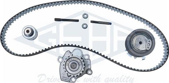 Geba K10565A - Pompe à eau + kit de courroie de distribution droxauto.com