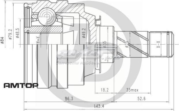 General Ricambi OP2051 - Joint, arbre de commande droxauto.com