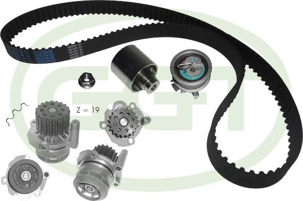 GGT KPA20036 - Pompe à eau + kit de courroie de distribution droxauto.com