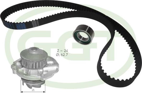 GGT KPA20022 - Pompe à eau + kit de courroie de distribution droxauto.com