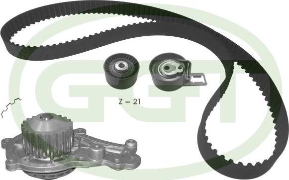 GGT KPA20160 - Pompe à eau + kit de courroie de distribution droxauto.com