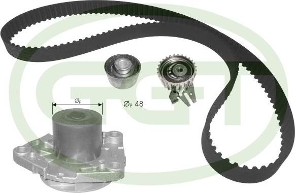 GGT KPA20102 - Pompe à eau + kit de courroie de distribution droxauto.com