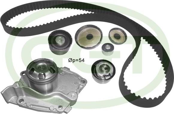 GGT KPA20117 - Pompe à eau + kit de courroie de distribution droxauto.com