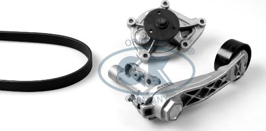 GK K986810A - Pompe à eau+Jeu de courroie trapézoïdale à nervures droxauto.com