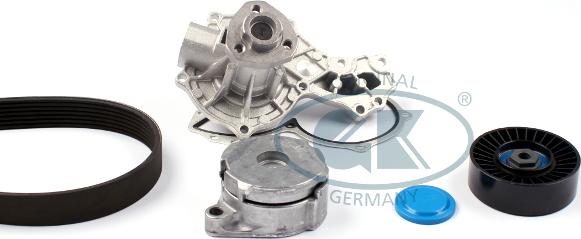 GK K980148L - Pompe à eau+Jeu de courroie trapézoïdale à nervures droxauto.com