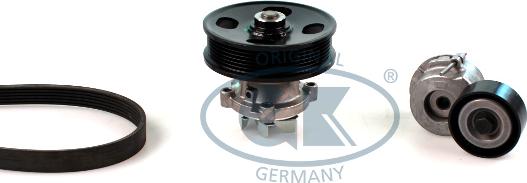 GK K980804B - Pompe à eau+Jeu de courroie trapézoïdale à nervures droxauto.com