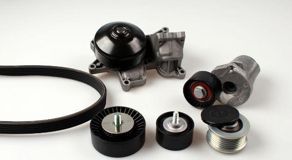 GK K980817C - Pompe à eau+Jeu de courroie trapézoïdale à nervures droxauto.com