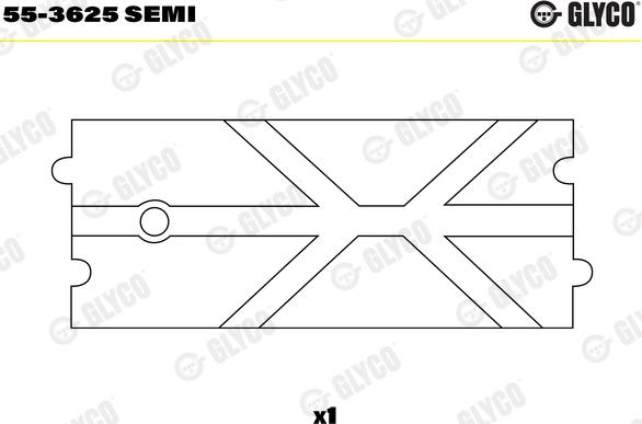 Glyco 55-3625 SEMI - Coussinet de palier, bielle droxauto.com