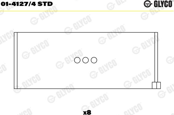 Glyco 01-4127/4 STD - Coussinet de bielle droxauto.com
