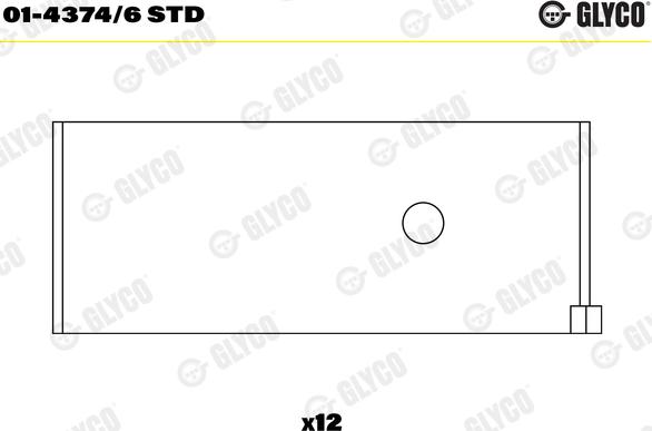 Glyco 01-4374/6 STD - Coussinet de bielle droxauto.com