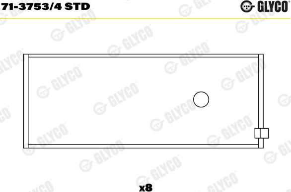 Glyco 71-3753/4 STD - Coussinet de bielle droxauto.com