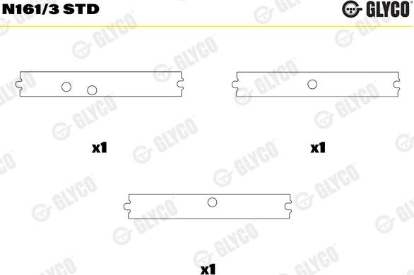 Glyco N161/3 STD - Support d'arbre à came droxauto.com
