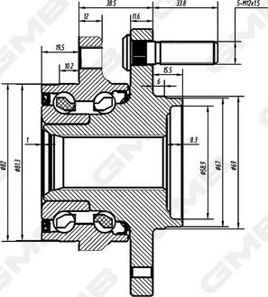 GMB GH34880 - Moyeu de roue droxauto.com