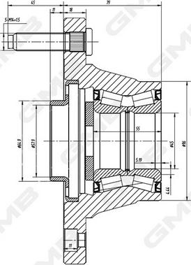 GMB GH23770 - Moyeu de roue droxauto.com