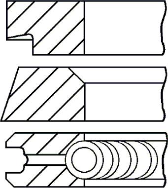 Goetze Engine 08-145400-00 - Jeu de segments de pistons droxauto.com