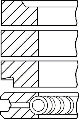 Goetze Engine 08-314900-10 - Jeu de segments de pistons droxauto.com
