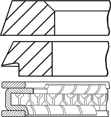 Goetze Engine 08-394800-00 - Jeu de segments de pistons droxauto.com