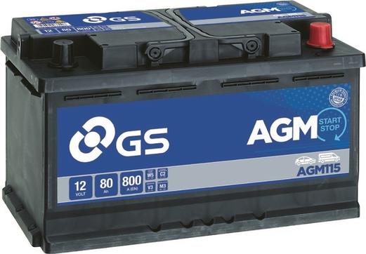 GS AGM115 - Batterie de démarrage droxauto.com