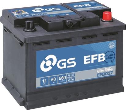 GS EFB027 - Batterie de démarrage droxauto.com