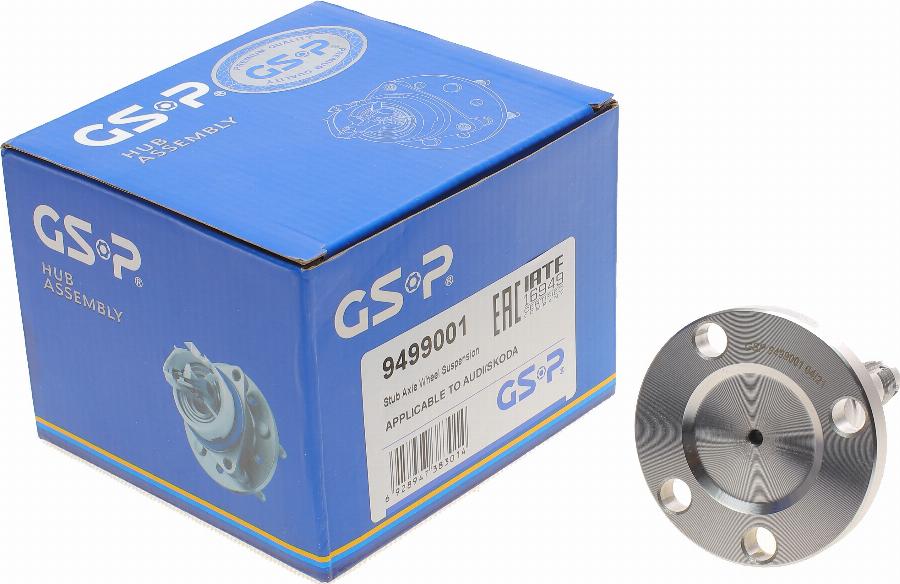 GSP 9499001 - Fusée d'essieu, suspension de roue droxauto.com