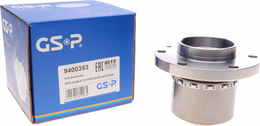 GSP 9400353 - Kit de roulements de roue droxauto.com