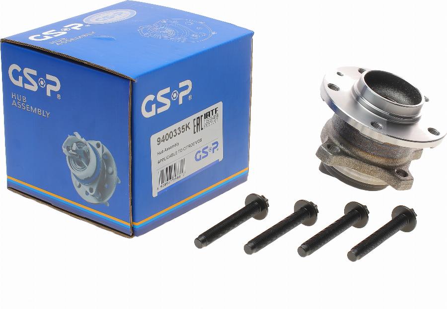 GSP 9400335K - Kit de roulements de roue droxauto.com