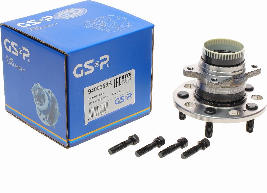 GSP 9400258K - Kit de roulements de roue droxauto.com