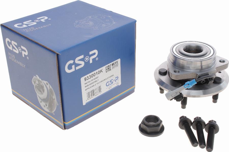 GSP 9330010K - Kit de roulements de roue droxauto.com