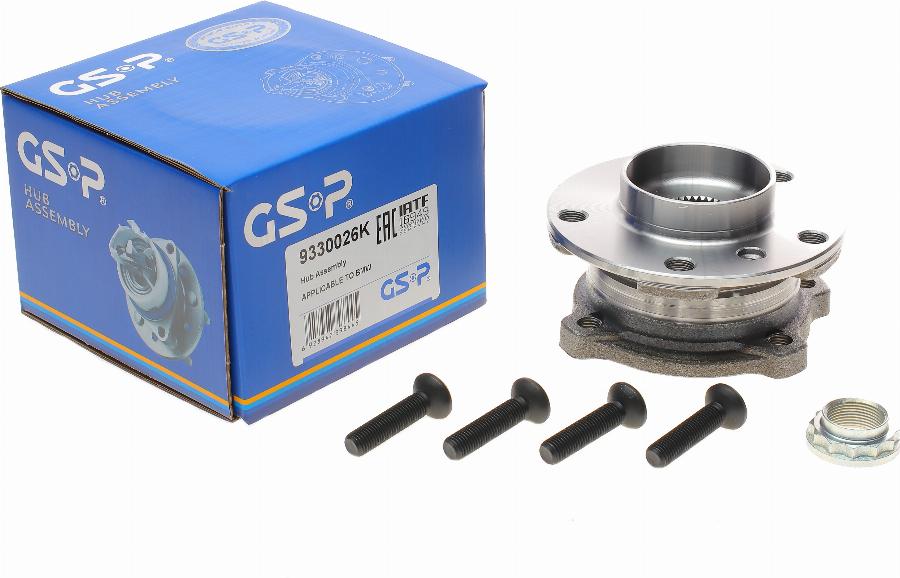 GSP 9330026K - Kit de roulements de roue droxauto.com