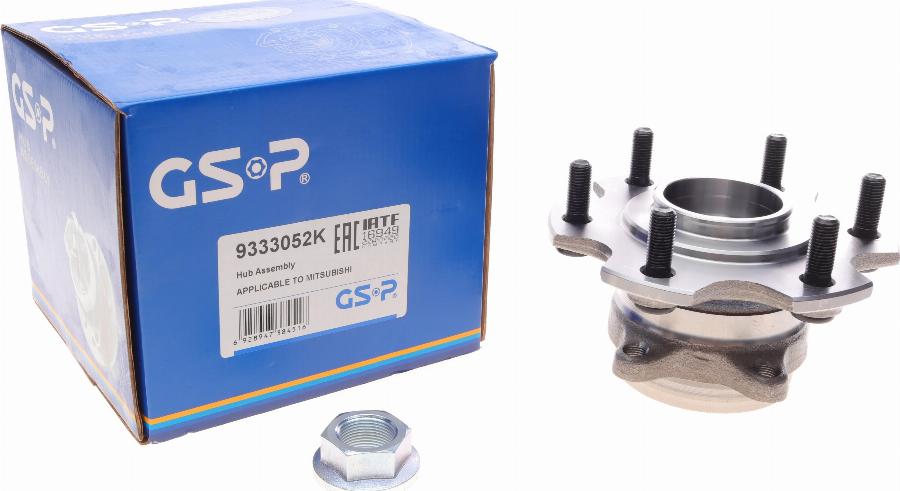 GSP 9333052K - Kit de roulements de roue droxauto.com