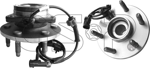 GSP 9333027 - Kit de roulements de roue droxauto.com