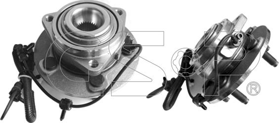 GSP 9329004 - Kit de roulements de roue droxauto.com