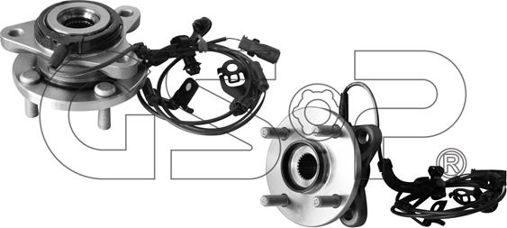 GSP 9326045 - Kit de roulements de roue droxauto.com