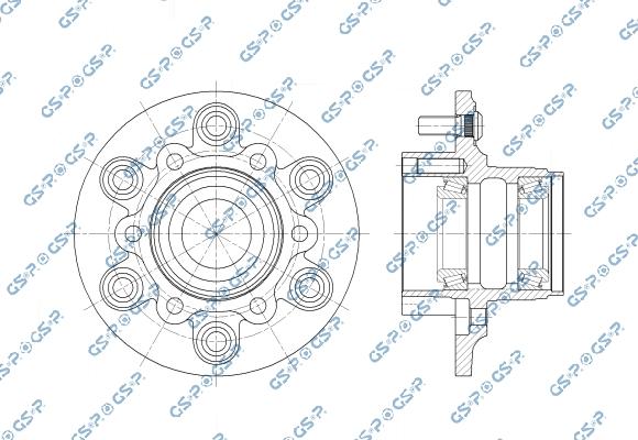GSP 9245032 - Moyeu de roue droxauto.com