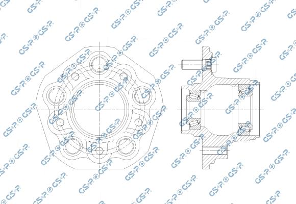 GSP 9235029 - Moyeu de roue droxauto.com
