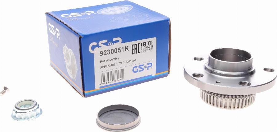 GSP 9230051K - Kit de roulements de roue droxauto.com