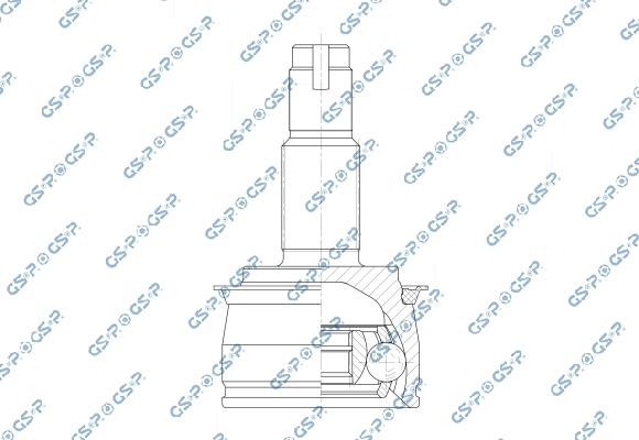 GSP 802554 - Jeu de joints, arbre de transmission droxauto.com