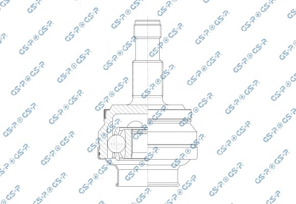 GSP 802736 - Jeu de joints, arbre de transmission droxauto.com