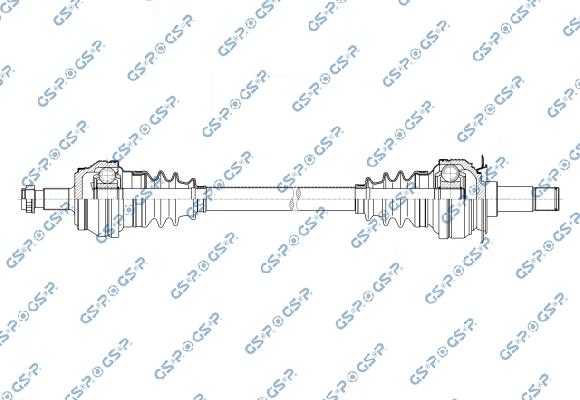 GSP 203793OL - Arbre de transmission droxauto.com