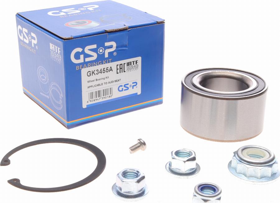 GSP GK3455A - Kit de roulements de roue droxauto.com