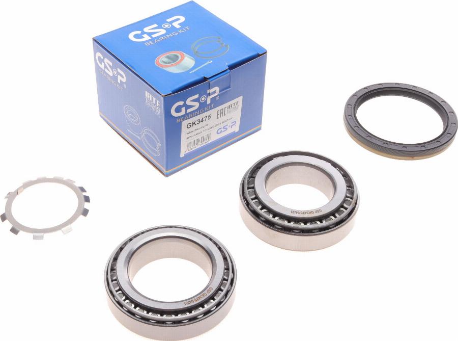 GSP GK3475 - Kit de roulements de roue droxauto.com
