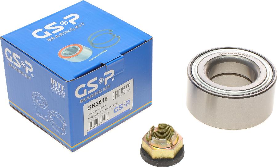 GSP GK3616 - Kit de roulements de roue droxauto.com