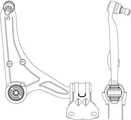 GSP S064206 - Bras de liaison, suspension de roue droxauto.com
